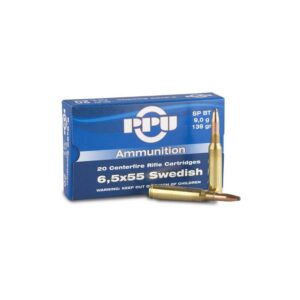 Prvi Partizan PPU | 6.5x55 Swedish Ammunition | 20 Rounds | 139 Grain | Soft  Point | Boat Tail | 2540fps | 8605003800590